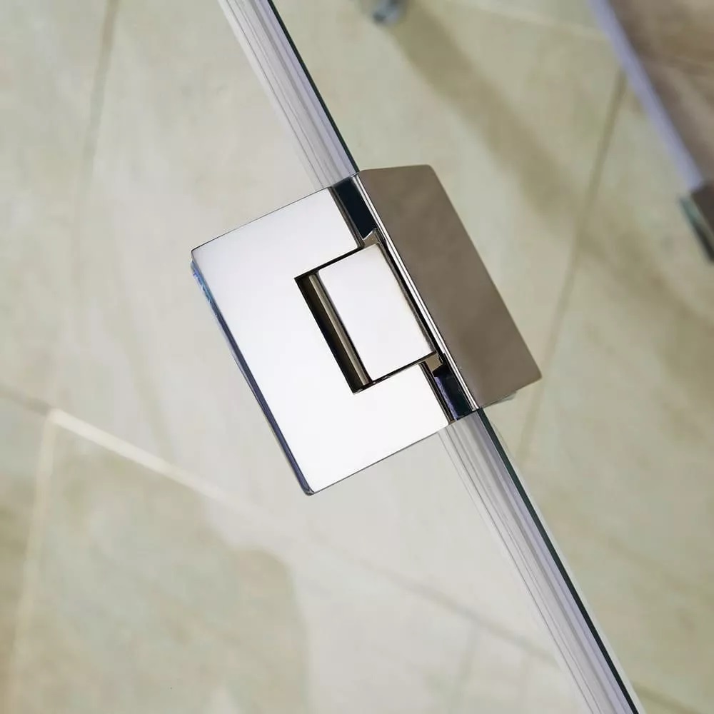 ShowerDoor NanoShield - Paño Fijo 600mm + Puerta 600mm. H=1500mm Esp= 8mm