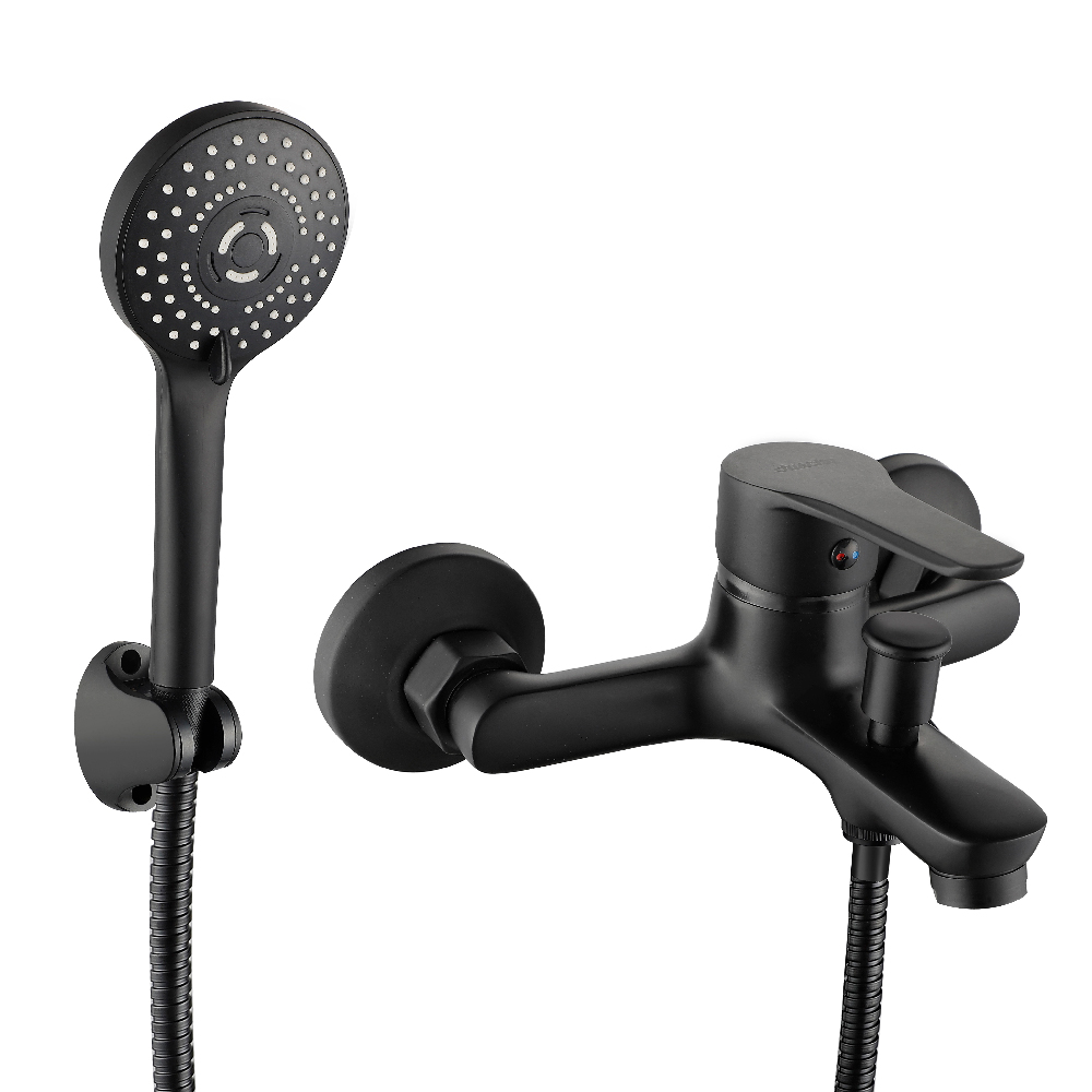 Monomando Tina Ducha Matte Black 365