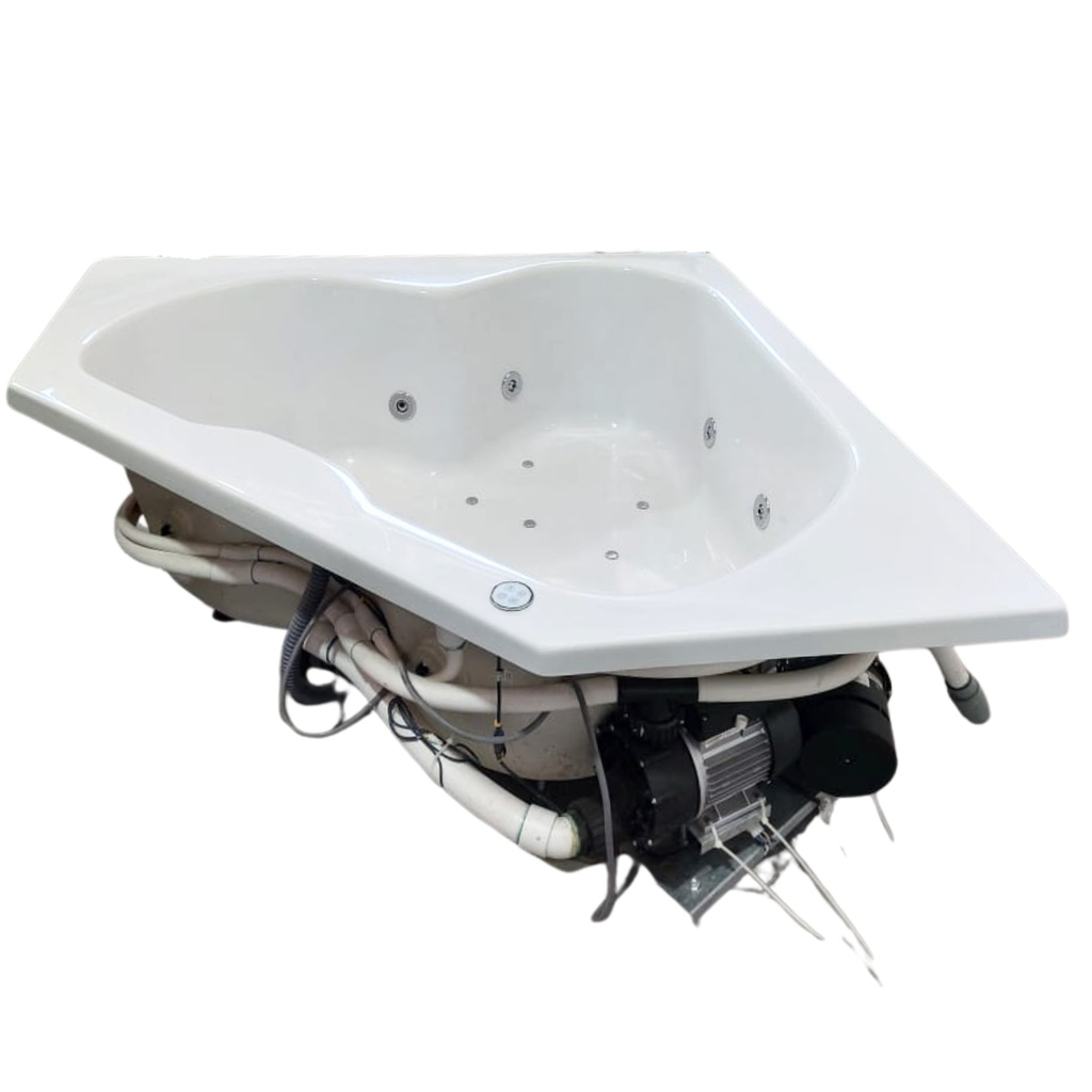 Hidromasaje Bermuda - 150x150x45cm - Terapia Combinada - Motor Derecha