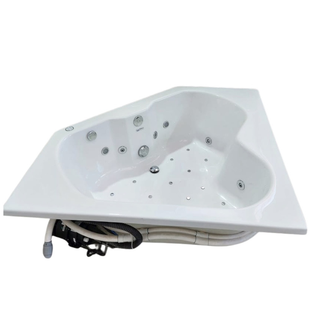 Hidromasaje Bermuda - 150x150x45cm - Terapia Combinada - Motor Derecha