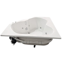 [BER01OU] Hidromasaje Bermuda - 150x150x45cm - Terapia Combinada - Motor Derecha (copia)